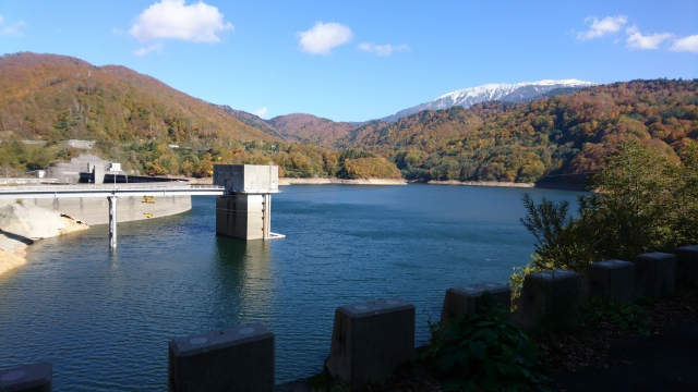 有峰湖の紅葉