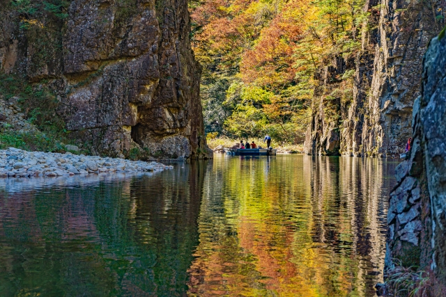 三段峡の紅葉