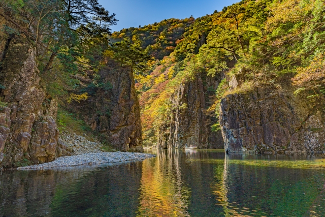 三段峡の紅葉
