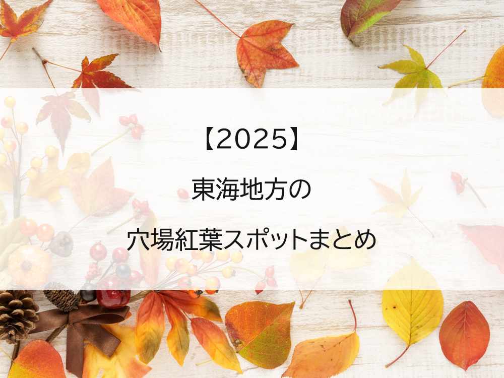 【穴場】東海地方で混雑が少ない穴場紅葉スポットまとめ