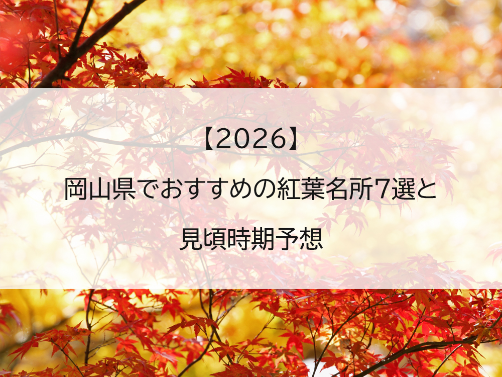 【2026】岡山県でおすすめの紅葉名所7選と見頃時期予想